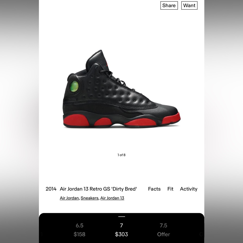 Air Jordan 13 Retro GS 'Dirty Bred'